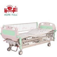 HOPEFULL Three function manual hospital children bed wholesale price electrical hospital bed 4 cranks orthopedic bed n