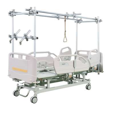 HOPEFULL    Hospital furniture 3 functions electric medical bedEconomic Medical Appliances Hospital Flat Bed with com