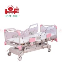 HOPEFULL  Multifunctional electric hospital children bed 5 function ABS head parts adjustable hospital bed, Manual med