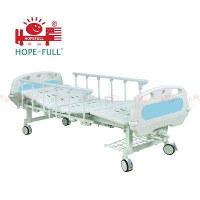 HOPEFULL  Two function manual hospital bed Two manual crank care bank cheap hospital bedmedical bed