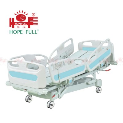 HOPEFULL  FDA,CE,ISO approved luxurious multifunctional electric turn over hospital bed with cardiac chair function