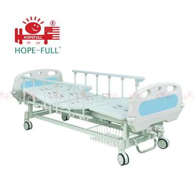 HOPEFULL  Two function manual hospital bed Cheap Two Manual Crank medical hospital Bed for hospital furniture