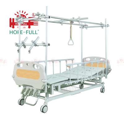 HOPEFULL Ac658a  manual orthopaedics hospital bed CE ISO standard electric 3 cranks manual hospital bed