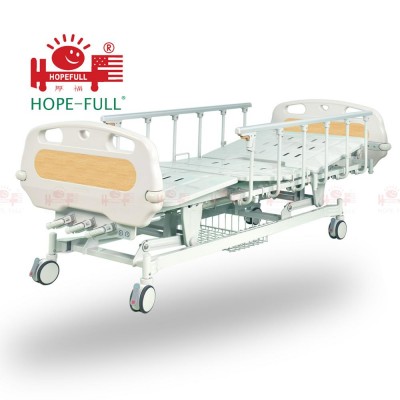 HOPEFULL D656a Cheap 2 cranks manual hospital bed without caster